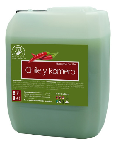  Shampoo De Chile & Romero 10 Litros
