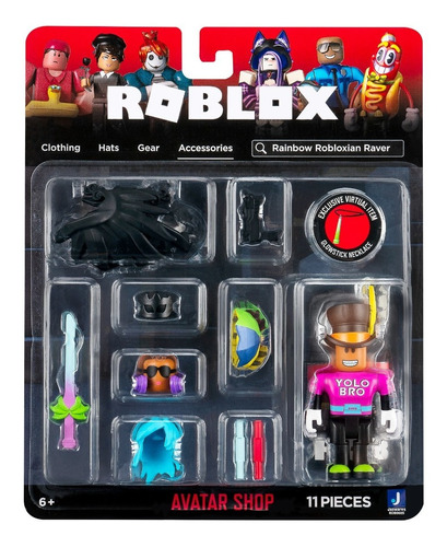Roblox Figura Set Rainbow Robloxian Raver Rob0605