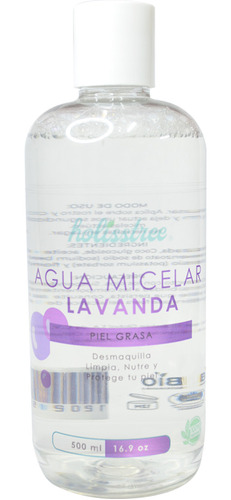 Agua Micelar Lavanda Piel Grasa 500ml Holisstree