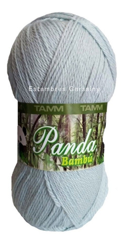 Estambre Panda 25% Fibra De Bambú 75% Lana Australiana Color Cielo