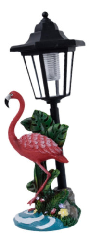 Figura De Flamenco De Patio, Luz Solar Con Energía,