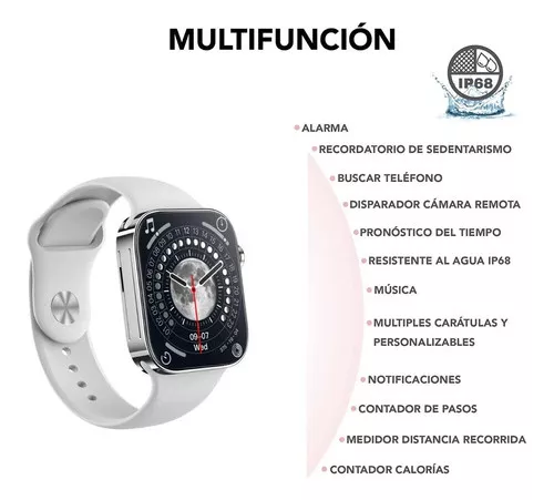 Reloj Inteligente I14 Pro Smartwatch Para Hombre Y Mujer Blanco