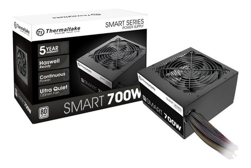 Fuente Pc Thermaltake Smart White 700 Watts 80 Plus Gamer