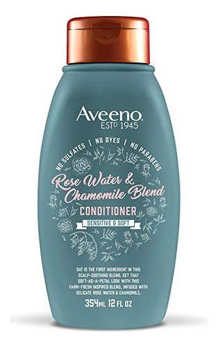 Aveeno - Champ&uacute; Con Mezcla De Agua De Rosas Y Manzan.