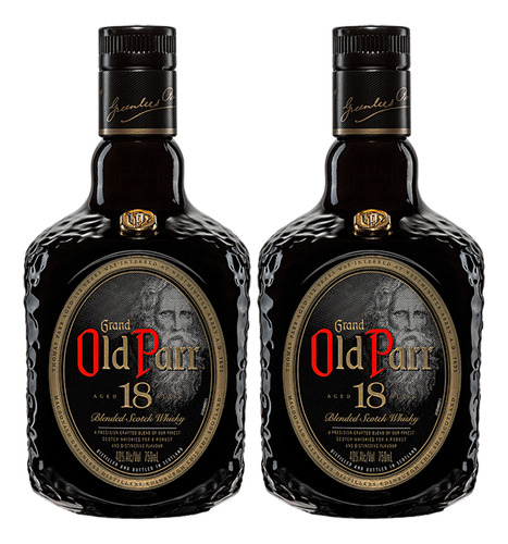 Grand Old Parr Blended Whisky Escocês 18 Anos 2x 750ml