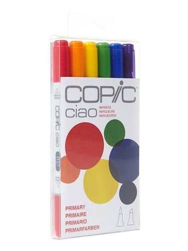 Copic Ciao - Set 6 Marcadores Primary; Colores Primarios