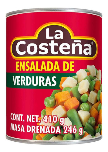 Ensalada De Verduras La Costeña 410g