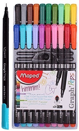 Pluma Punta Fieltro Maped Graph'peps Color Surtido 20