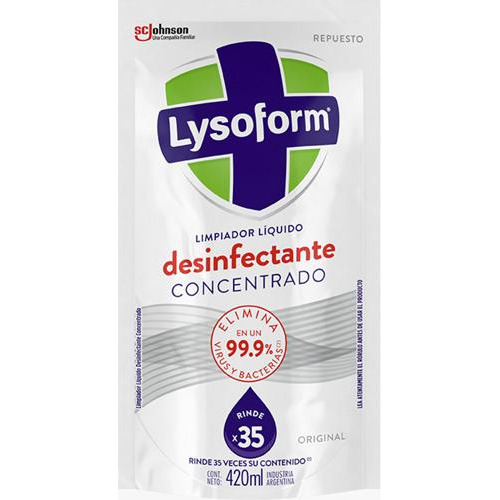 Limpiador Liquido Lysoform Original Doy Pack 420