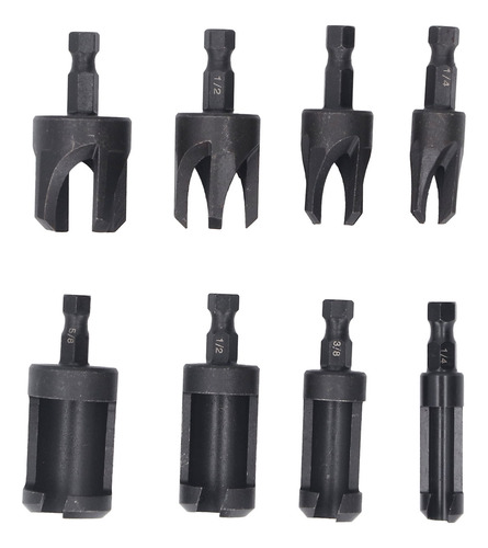 Juego De Brocas Para Tapones De Madera, 8 Piezas, Brocas Hex
