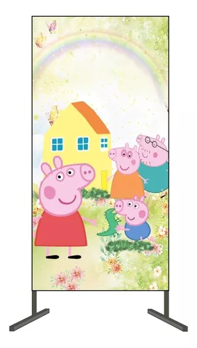 Casinha Peppa Pig  1,5m x 2,5m - Adecore Tecidos