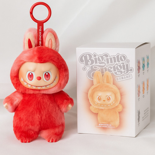 Labubu Boneco De Pelucia Estilo Pop Mart Chaveiro + 4 Cards