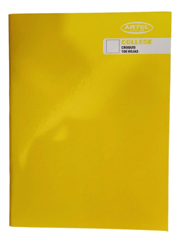 Cuaderno College Croquis Amarillo 100 Hjs. Artel