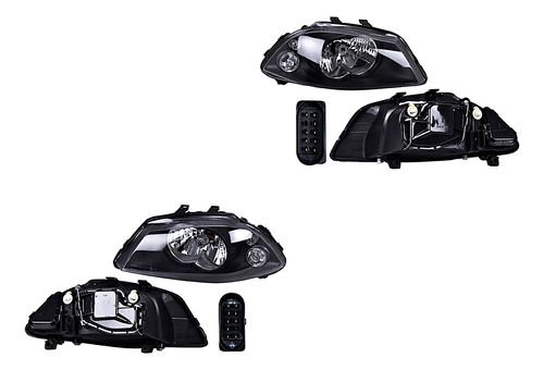 Par Juego Faros Seat Ibiza / Cordoba 2003 -2009 Un As Sxc