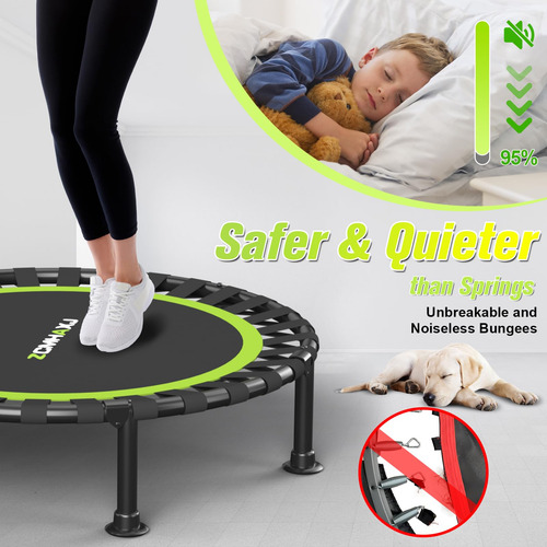 Zcmhaxj Foldable Mini Trampoline 40/48 Rebounder Trampoline