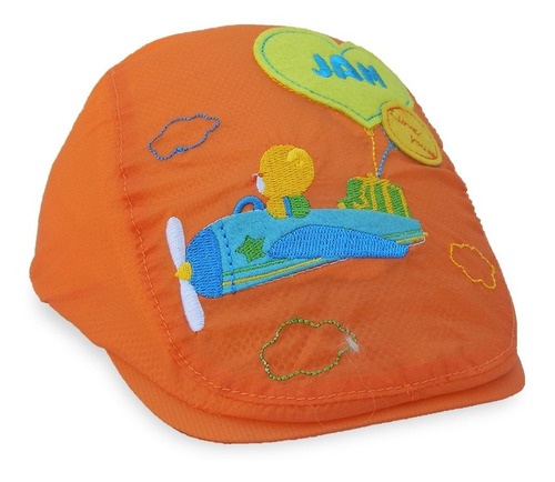 Gorro Bebe Verano Boina Diseño Oso Y Avión