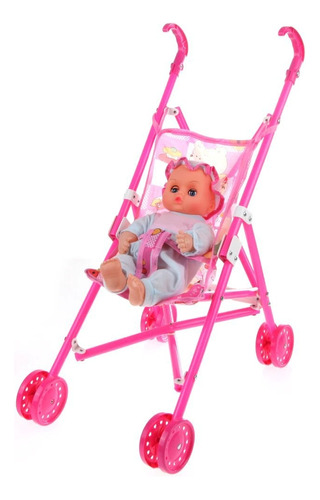 Cochecito Bebe Bebote Muñeca Coche Carro Plegable Carrito