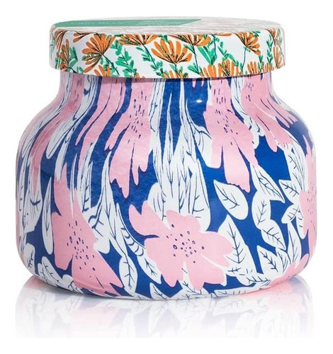 Velas Com Aroma Azul De Capri Pattern Play Glass Jar Velas E