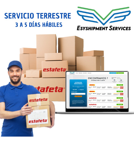 Estafeta 1 Guía Prepagada Terrestre Hasta 30 Kg Sfn