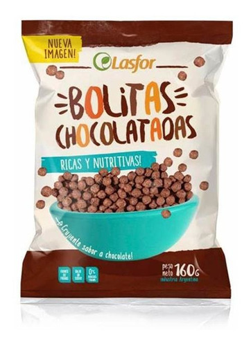 Pack X 12 Unid. Cereal  Bolita Choc 160 Gr Lasfor Cereales