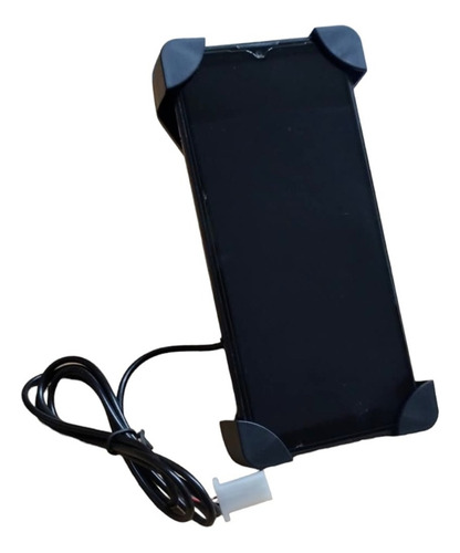 Soporte Celular Moto Con Cargador Usb Motoscba P
