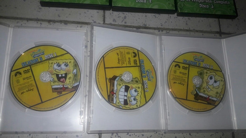 Bob Esponja Temporada 1 Y 5 En Dvd 6 Discos En Español Latin