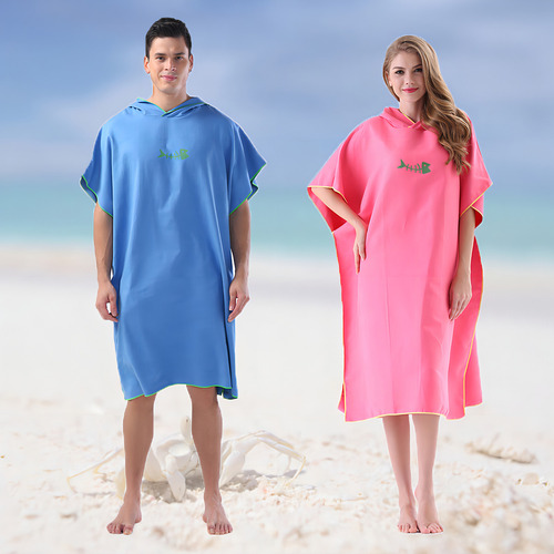 Toalla Cambiadora Surf Poncho, Toalla De Baño De Microfibra