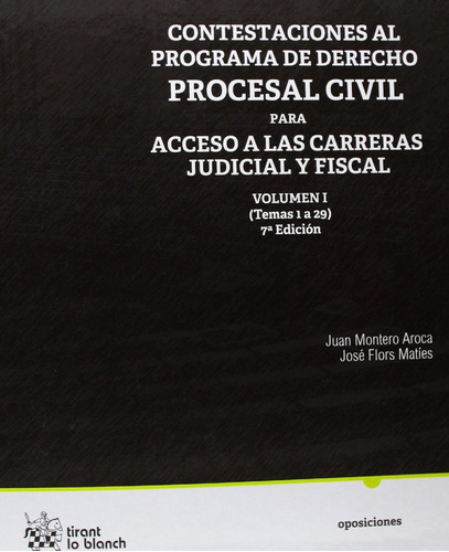 Libro Contestaciones Al Programa De Derecho Procesal Civi...
