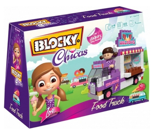 Blocky Bloques Chicas Food Truck 65 Piezas Original Full
