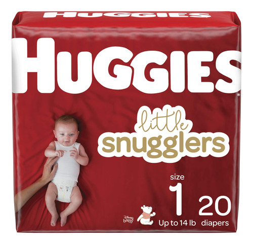 Huggies Little Snugglers Talla 1, 20 Unidades