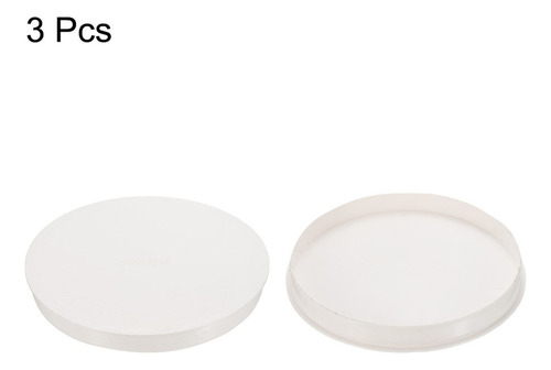 3 Tapón Tapa De Extremo De Tubería Pvc 6 Para Diy Blanco