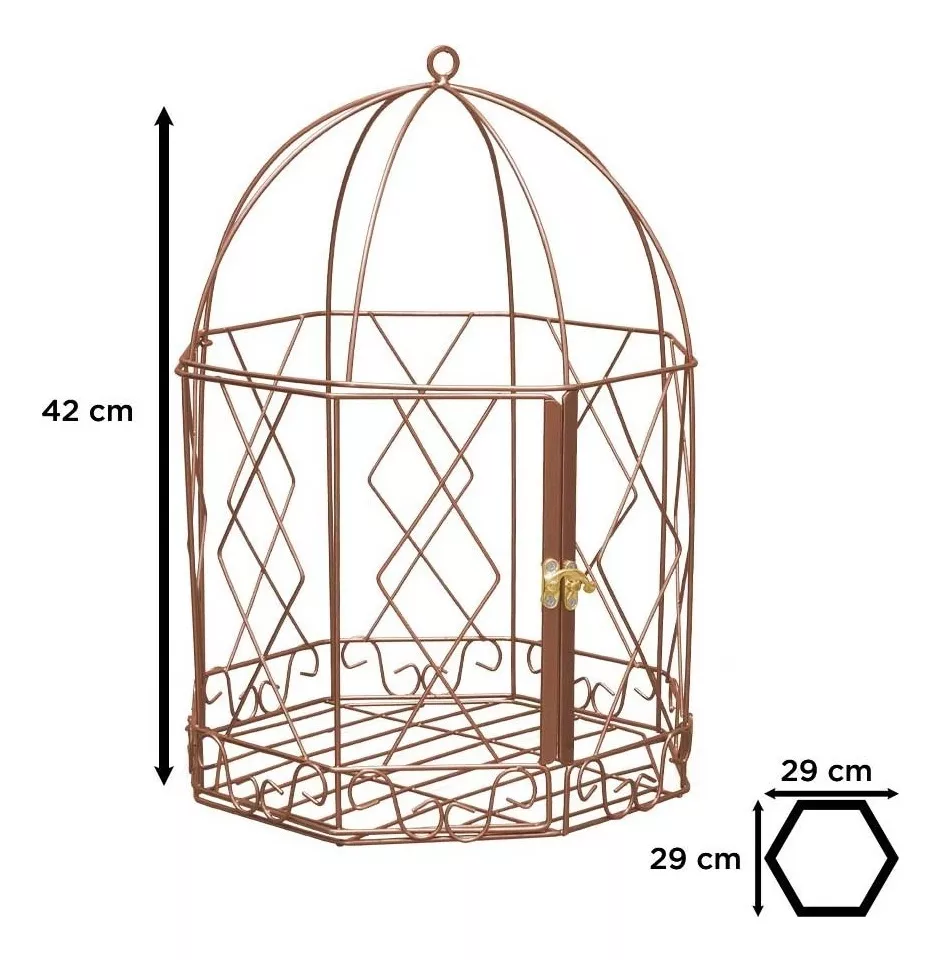 Terceira imagem para pesquisa de gaiola decorativa