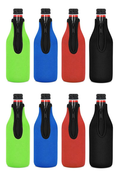 Beer Bottle Sleeves Aislantes de botellas de cerveza color negro azul y gris 330 ml rojo 