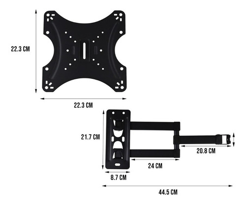 Soporte Fijo Pantallas Led Lcd 14 A 42 Pulgadas Universal