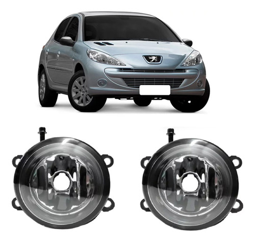 Kit X2 Faros Antiniebla Auxiliar Para Peugeot 207