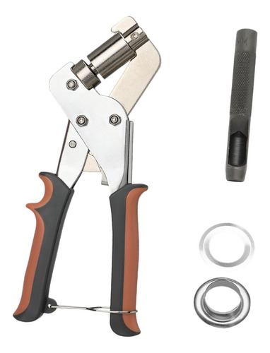Kit De Herramientas De Alicates Para Ojales, Plata 100pcs