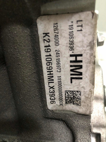 Motor Chevrolet 6.2 Lt1 Camaro Corvette 2017-2020 (Reacondicionado)