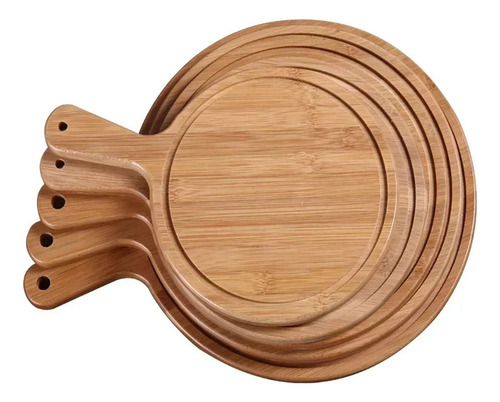 1 Unidade De Bandeja De Pizza De Bambu, Assadeira Para Corta