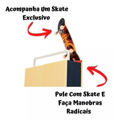 Pista Skate De Dedo Tech Deck Big Vert Wall + Skate - Sunny em