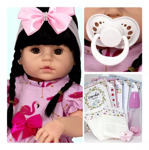 Boneca Reborn Mercado Livre Bebê Corpo De Silicone 13 Itens