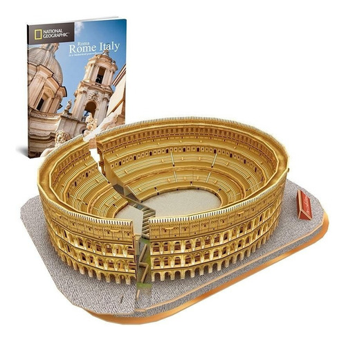 Fl El Coliseo Roma Puzzle 3d Natgeo 131 Piezas Cubicfun
