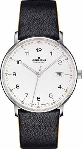 Reloj Junghans Form A Automático Correa Cuero Negra