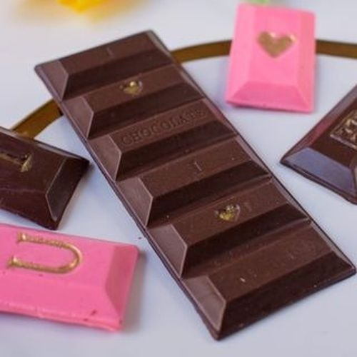Imagen 5 de 6 de Set De 2 Moldes Placas Tabletas I Love Chocolate Parpen
