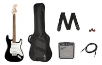 Comprar Guitarra Eléctrica Fender Pk Strat Bk 10g Kit