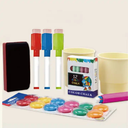 Caballete Pizarrón Magnético Doble Para Niños Kit Completo