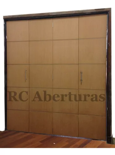 Puerta Plegable A Medida En Madera - Ej. 2 Hojas Ciegas - U$S 348  Folding  doors interior, Custom interior doors, Door design interior