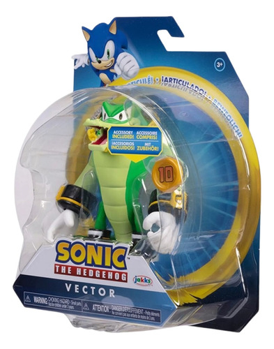 Figura Jakks Sonic The Hedgehog Vector Com Super Ring
