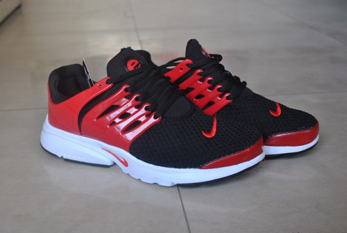 Kp3 Nuevo !!! Zapatos Nike Presto Negro Rojo Caballeros