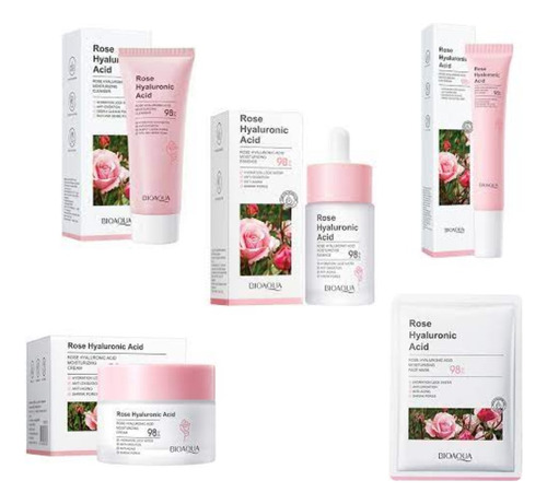 Kit Facial Rosas Y Ah Bioaqua - g a $127