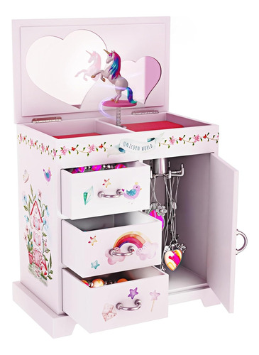 Magico Joyero Alhajero Musical De Unicornio Para Niños